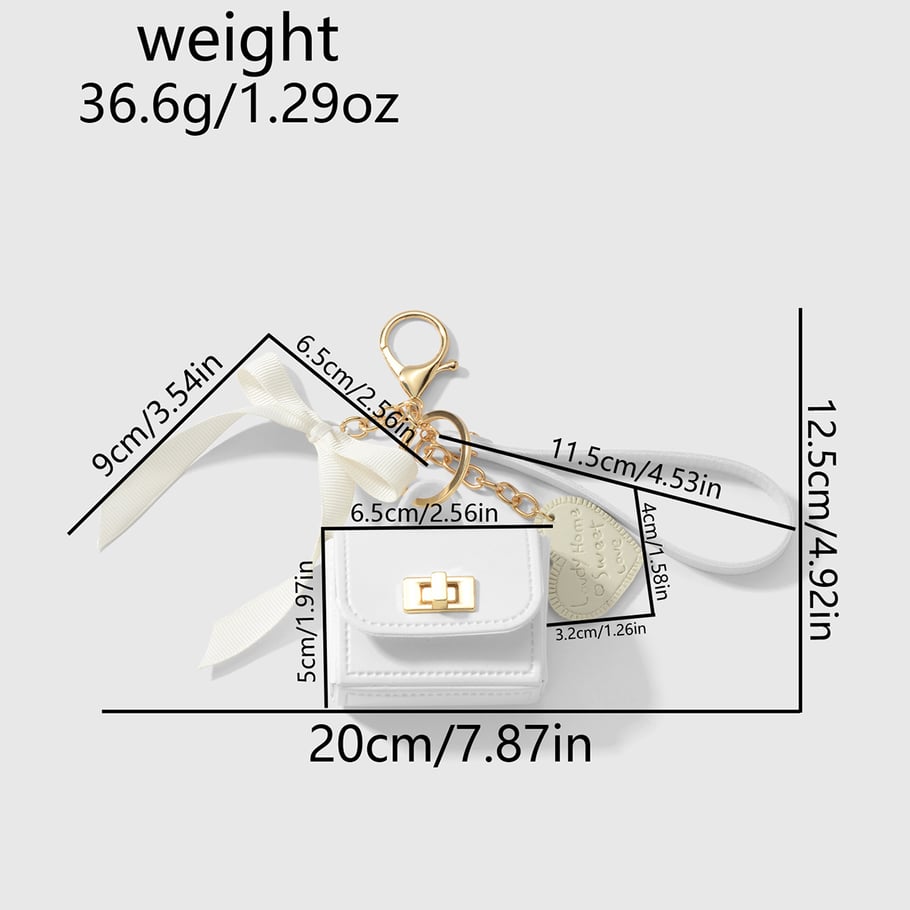 Mini-Taschenanhänger mit Schleife Bild11