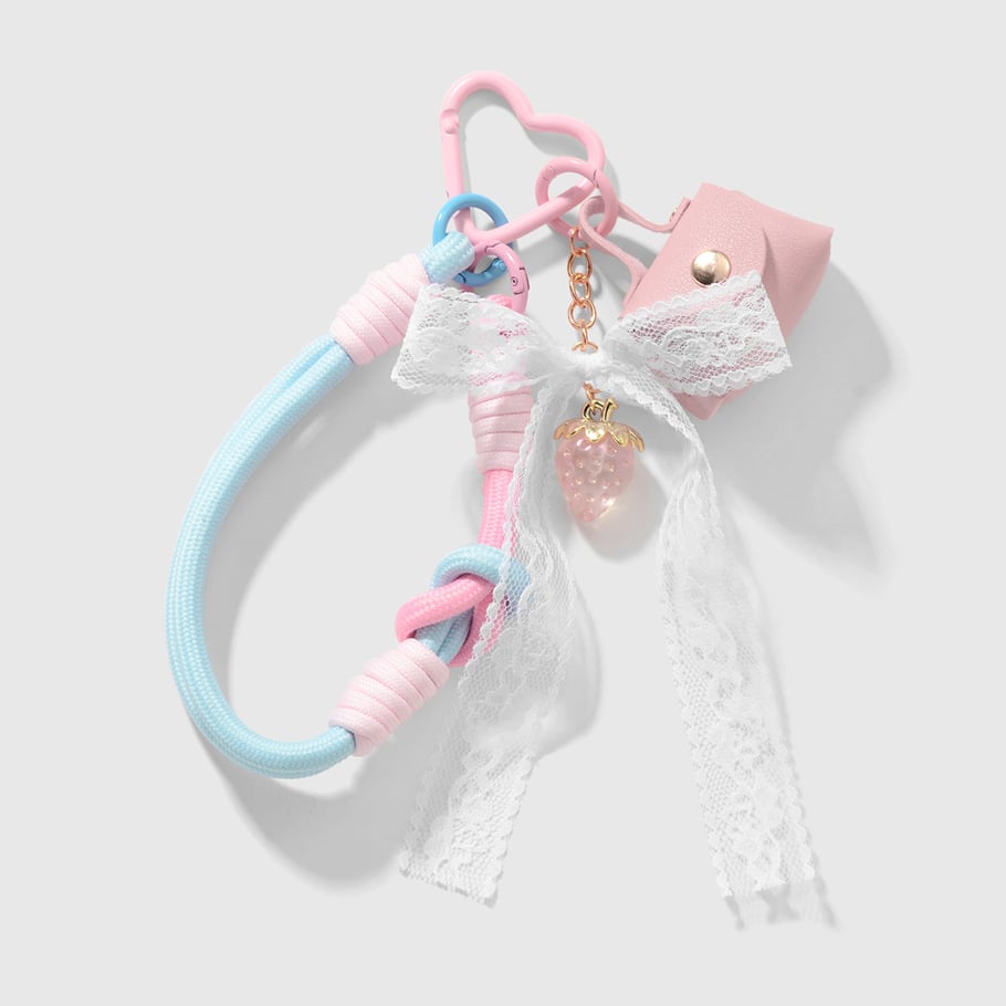 Dijes para bolsos con forma de fresa dulce Imagen7
