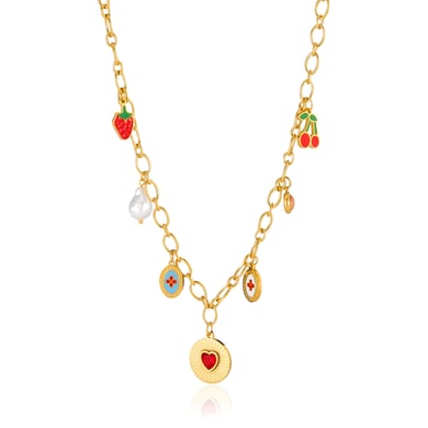 1 Stück Romantische Serie Tägliche geometrische Edelstahl Gold Farbe Damen Anhänger Halsketten h5 Bild6