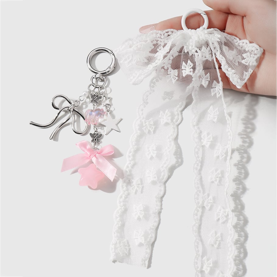 Sweet Bow Knot Bag Charms Picture4