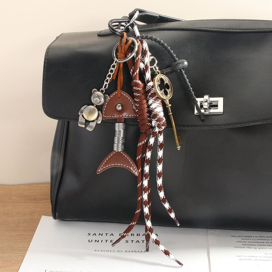 1 Piece Classic Series Retro Solid Color PU Women's Bag Charms Picture4