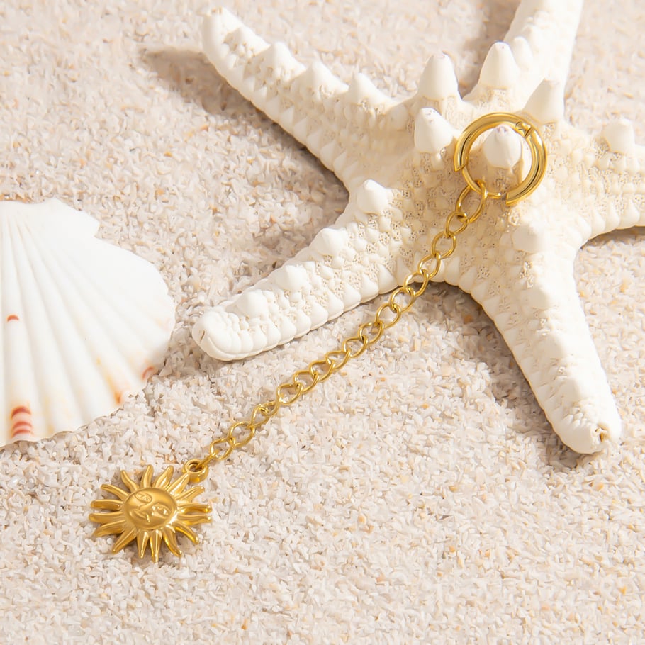 Oceanic Stainless Steel Gold Color Bikini Pendant Picture4