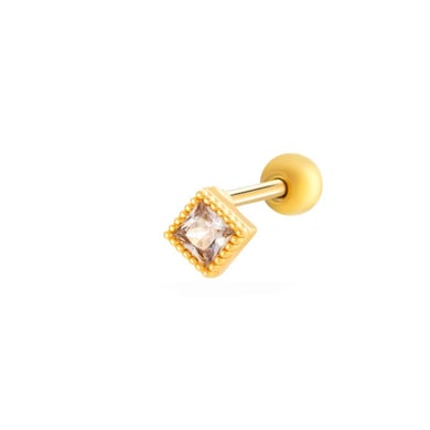 Blume Kupfer Zirkon Piercings Ohrringe h5 