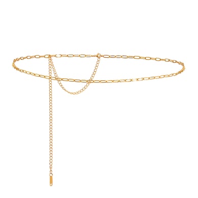  style heart stainless steel gold color waist cha h5 