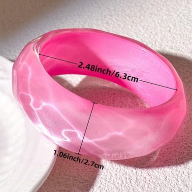 Schlichtes geometrisches rosa Armband für Damen h5 Bild6