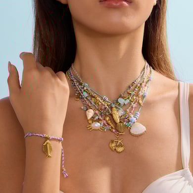 1 Piece Simple Series Vacation Turtle Stainless Steel   Gold Color  Shell Women's Pendant Necklaces h5 Picture3