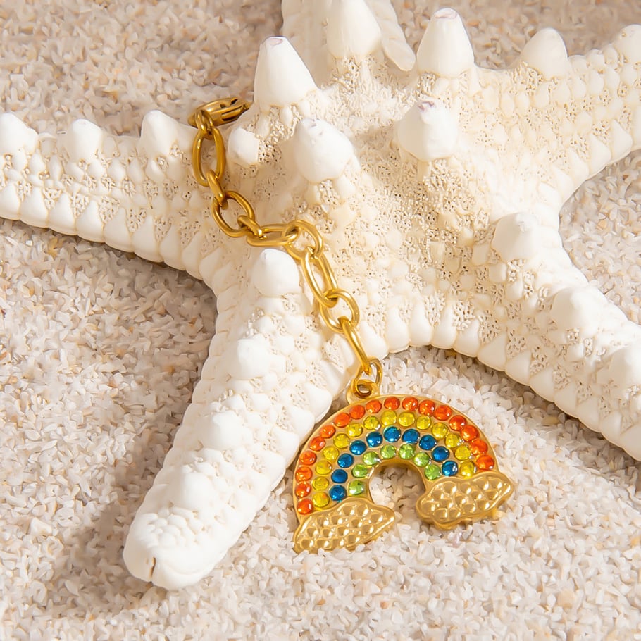 Oceanic Stainless Steel Gold Color Bikini Pendant h5Picture9