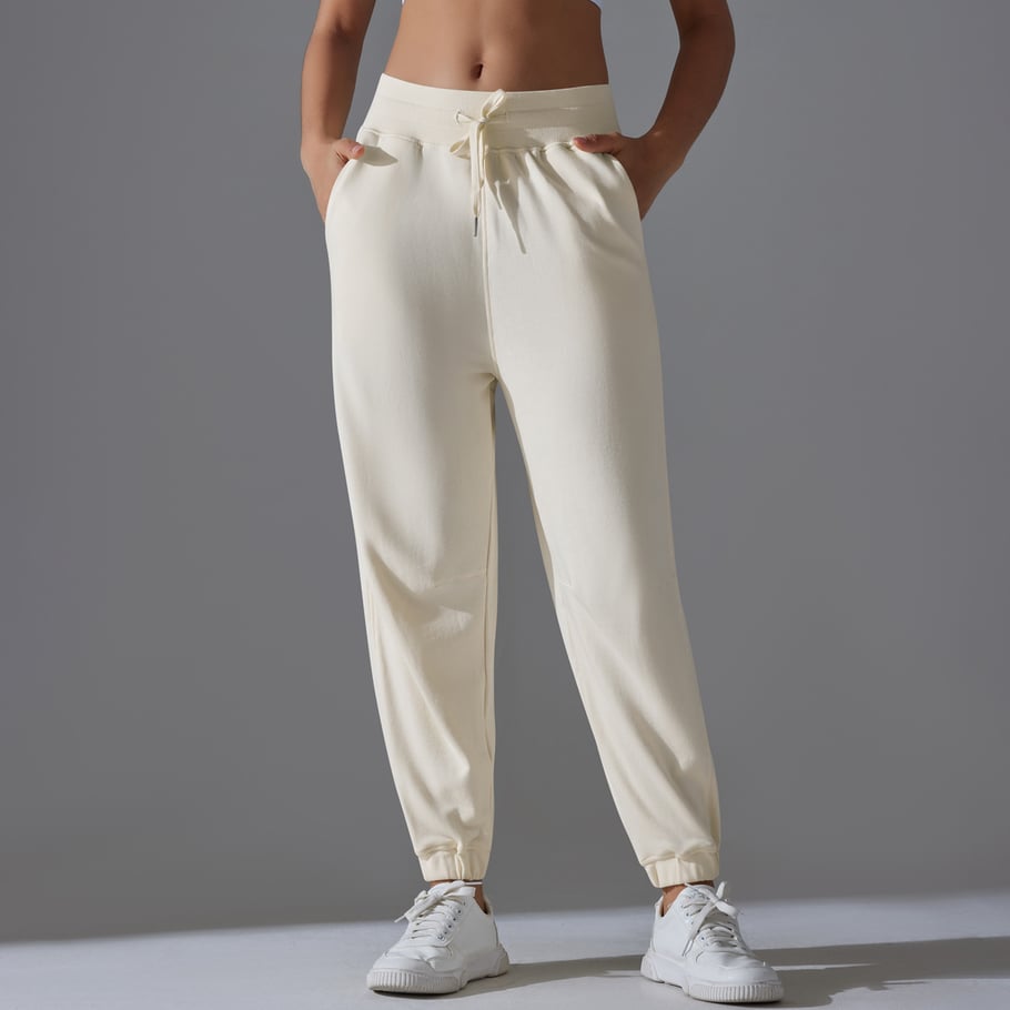 1 Piece Drawstring Solid Colored High Elasticity Daily Sports and Fitness Women's Sweatpants Picture4
