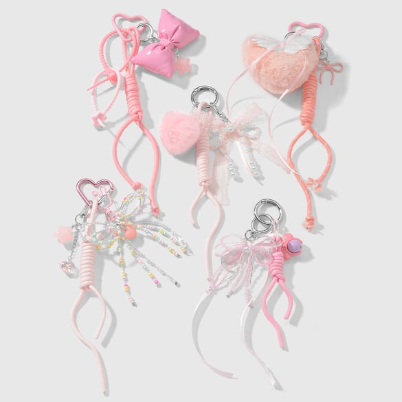 Breloques de sac pour femme en alliage, série simple, nœud papillon doux, 1 pièce