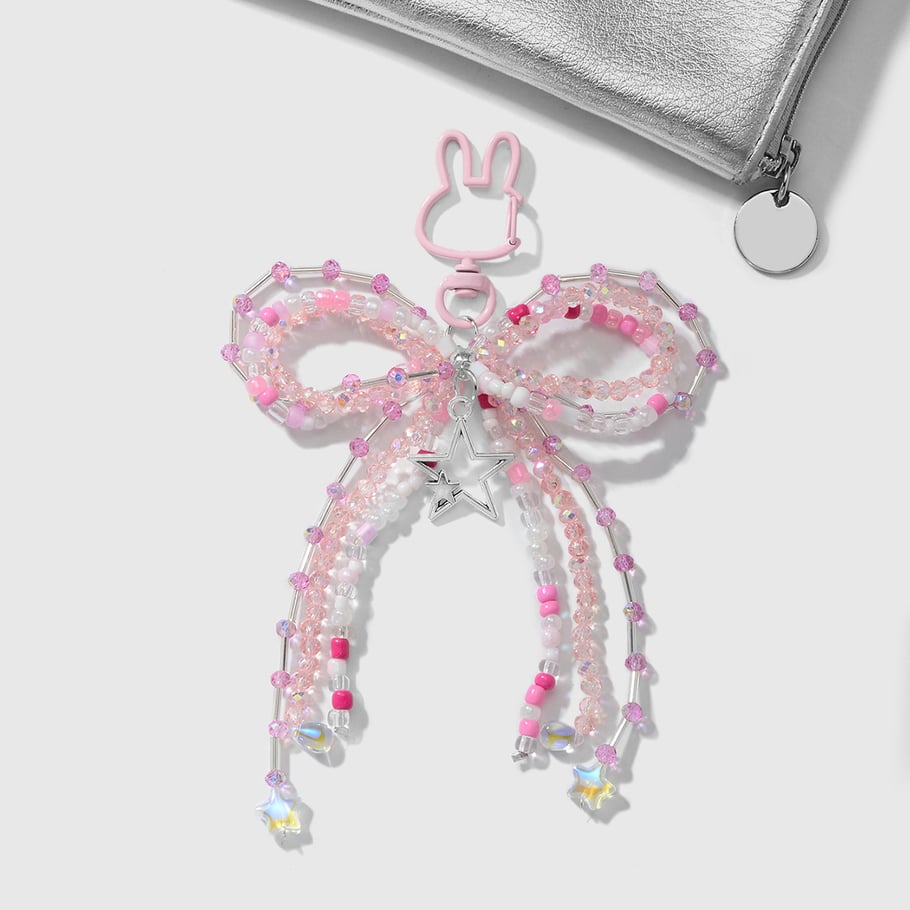 Sweet Beaded Bow Bag Charms h5Picture4