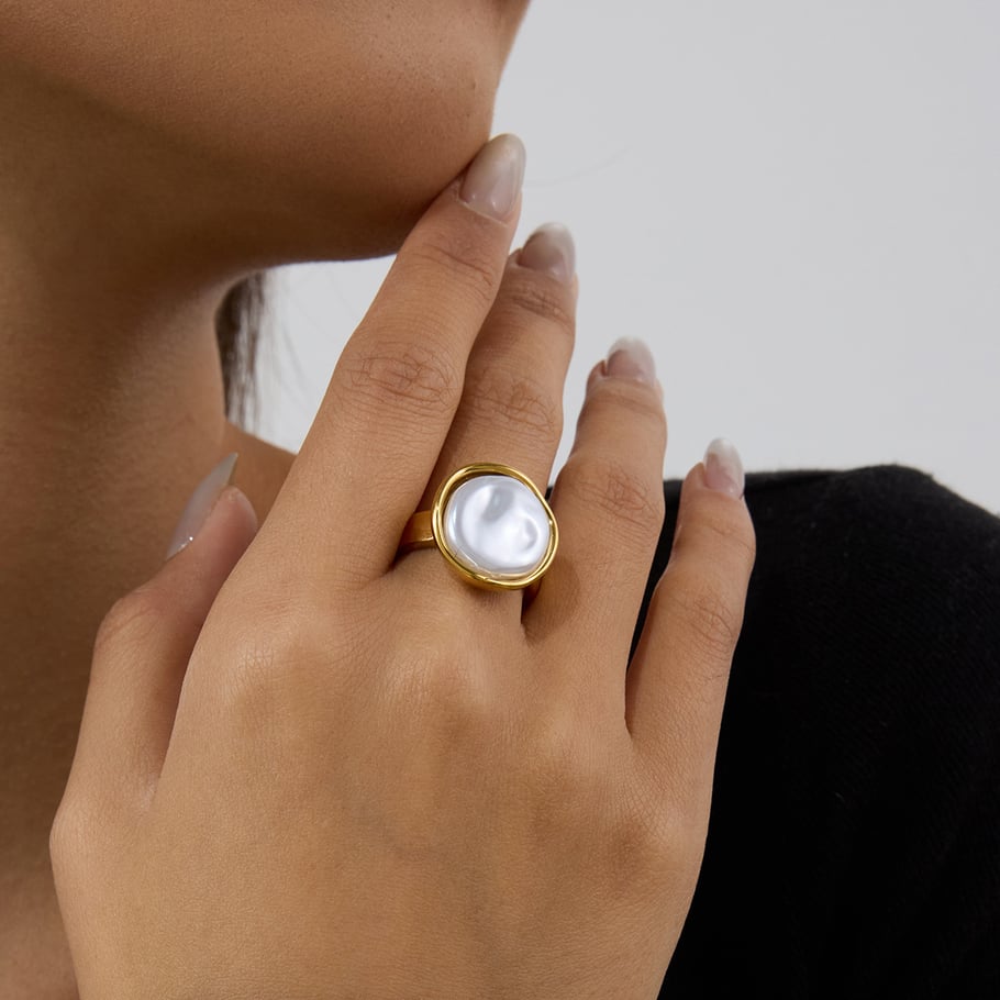 Elegante Statement-Ringe aus Edelstahl in  Bild2