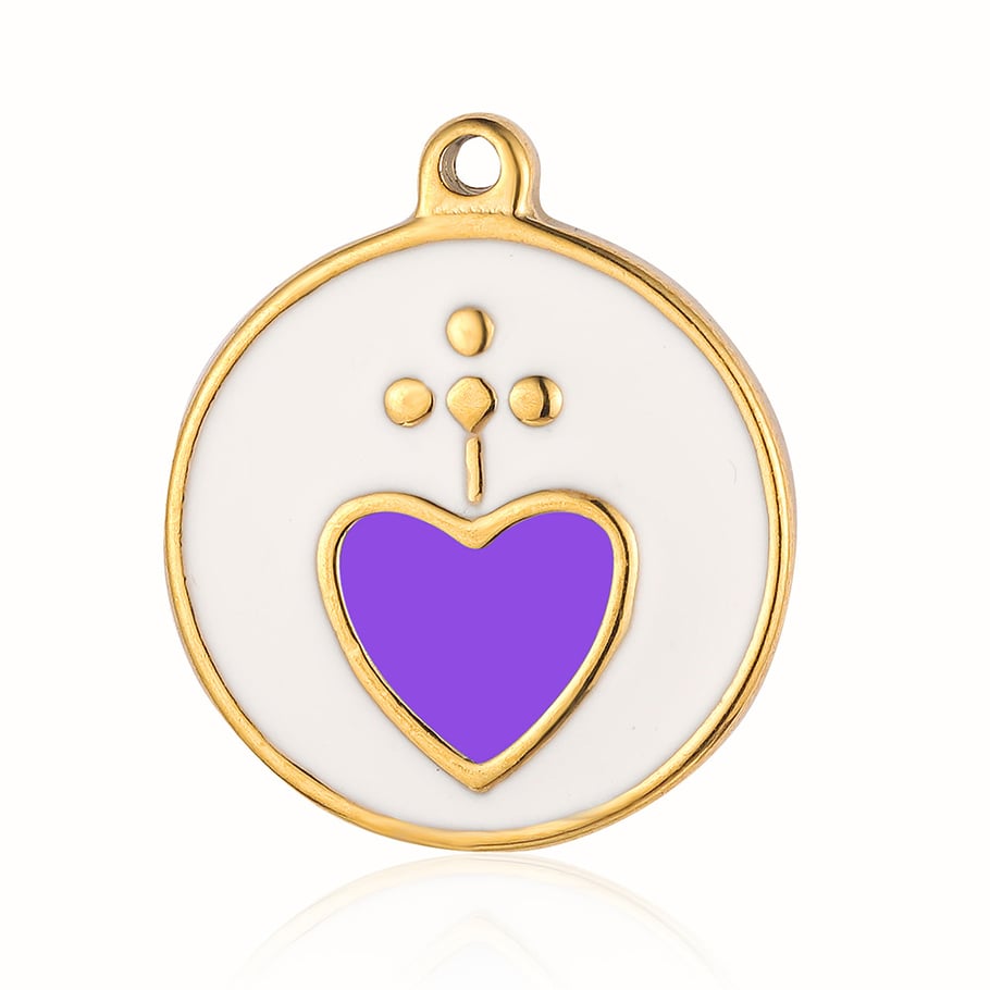 Gorgeous Heart Stainless Steel Gold Color Pendants 
