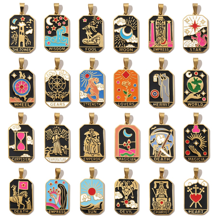 Ciondoli in acciaio inossidabile Chic Tarot Immagine6