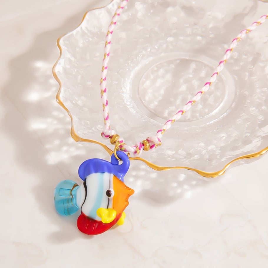 Tropical Fish Glass Women's Pendant Necklaces Picture5