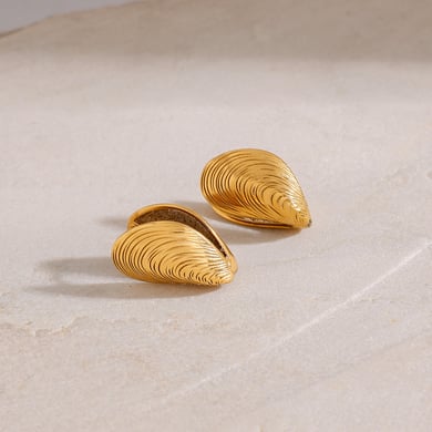 Ohrstecker aus Edelstahl mit Muscheln in  h5 Bild5
