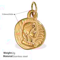 PJ329G Gold Pendant Picture6