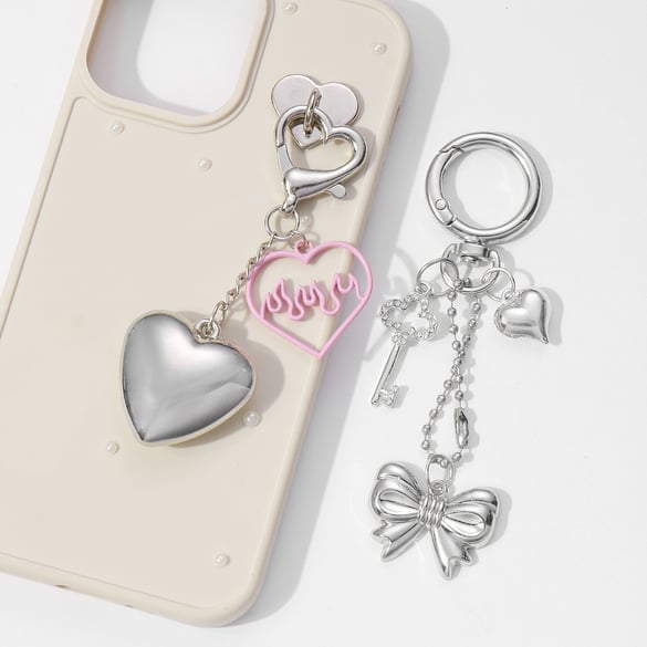 1 Piece Simple Bow & Love Bag Charms