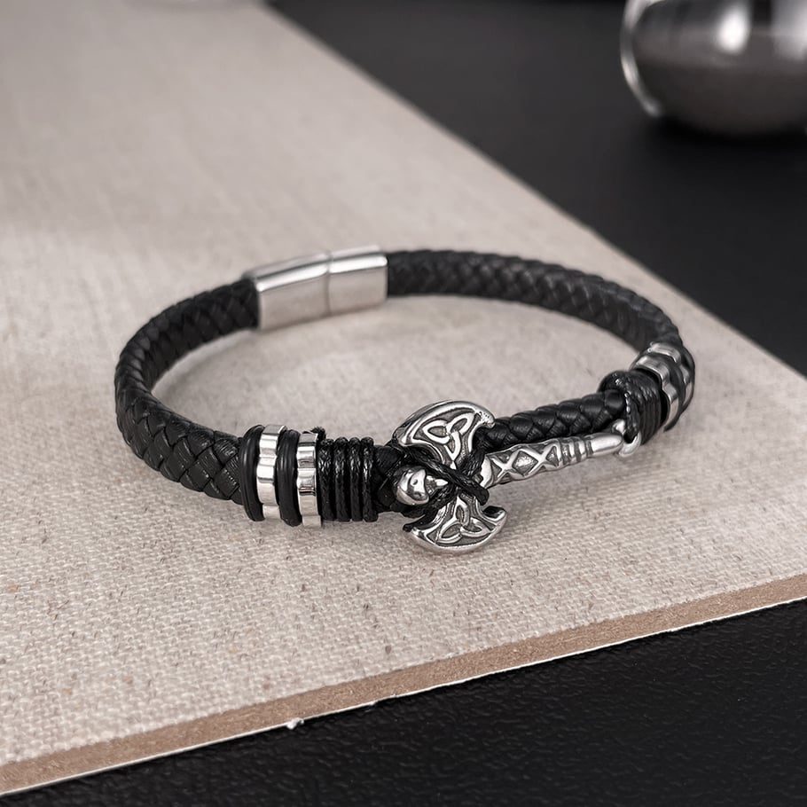 1 Piece Axe Shape Stainless Steel Men's Bracelets Picture6
