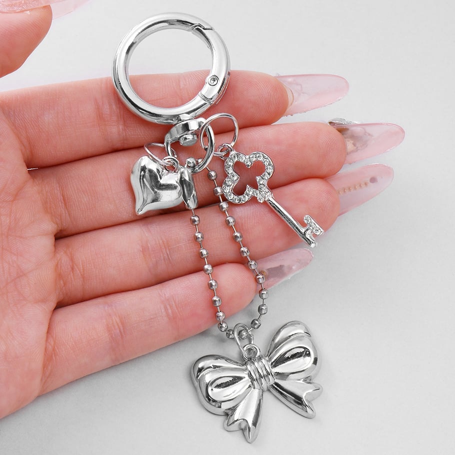 1 Piece Simple Bow & Love Bag Charms Picture5