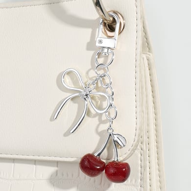 Sweet Bow Knot Cherry Bag Charms h5 Picture3