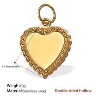 PJ217G Double-sided hollow gold pendant Picture12