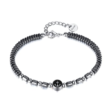 Boat Anchor Beads Stainless Steel Men's Beaded Bracelets h5 Picture6