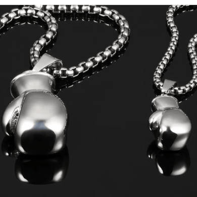 Classic Boxing Glove Stainless Steel Men's Necklaces h5 Picture4