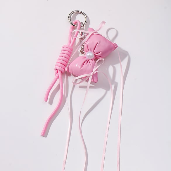1 Piece Sweet Love Bow Knot  Women's Bag Charms