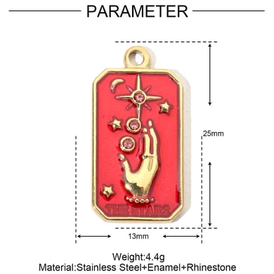 1 Piece Polychrome Series Sun Stainless Steel Gold Color Women's Pendants h5 Picture2