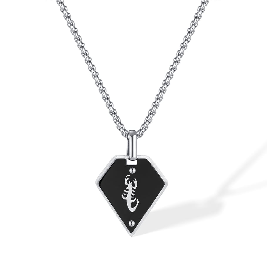 1 Piece Scorpion Pattern Stainless Steel Men's Pendant Necklaces Picture6