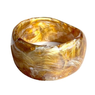 Hochwertiges braunes, breites, gemischtes, rundes, geometrisches Damenarmband h5 Bild6