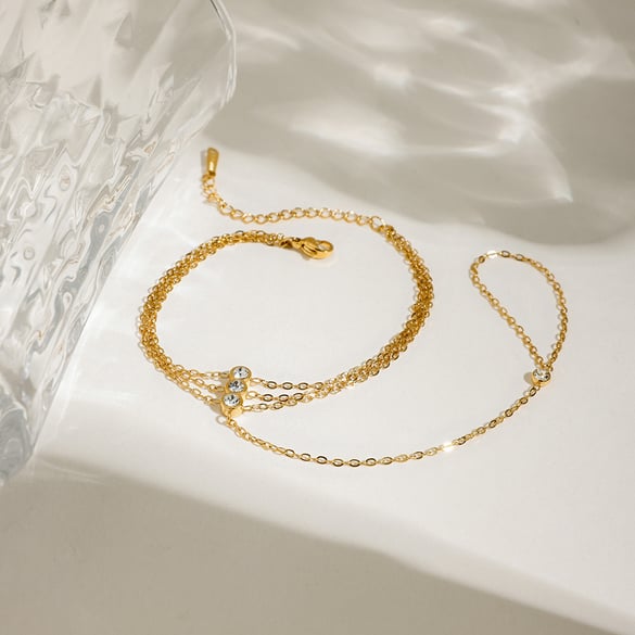 Braccialetti a catena in acciaio inossidabile color oro