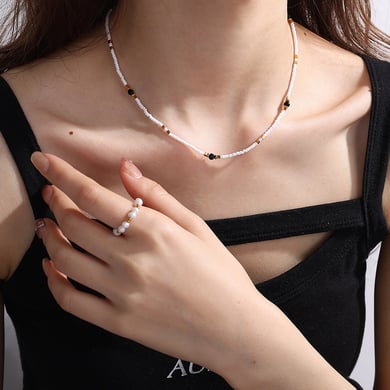 Beads Stainless Steel Necklaces h5 Picture5