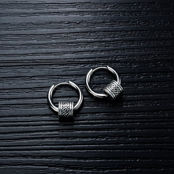1 Pair Designable Geometric Stainless Steel Men's Stud Earrings 2