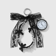 1 black keychain 