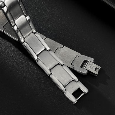 1 Piece Minimalist Series Punk Rectangular Stainless Steel Men's Bracelets h5 Picture5