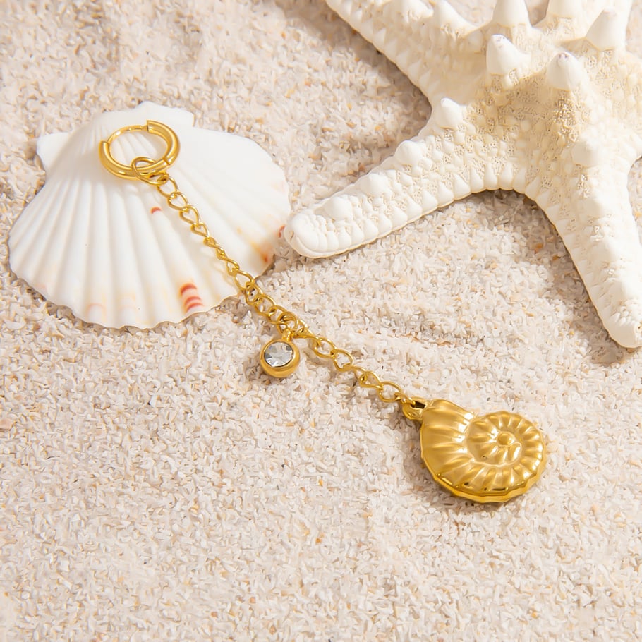 Oceanic Stainless Steel Gold Color Bikini Pendant Picture5