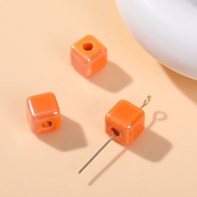 1 Piece Cubic Ceramics DIY Jewelry Beads h5 