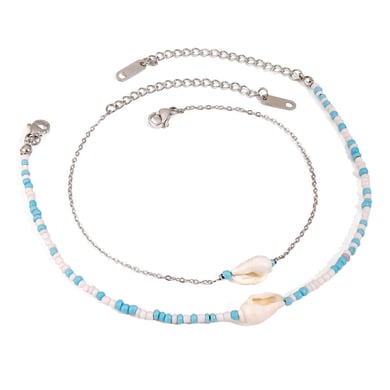 1 Piece Simple Series Bohemian Turtle Stainless Steel Shell Women's Anklets h5 Picture5