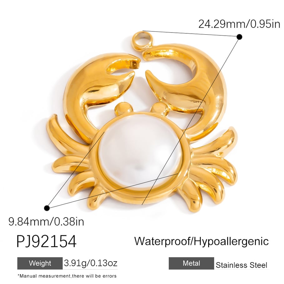 Oceanic Stainless Steel Gold Color Pendants Picture2
