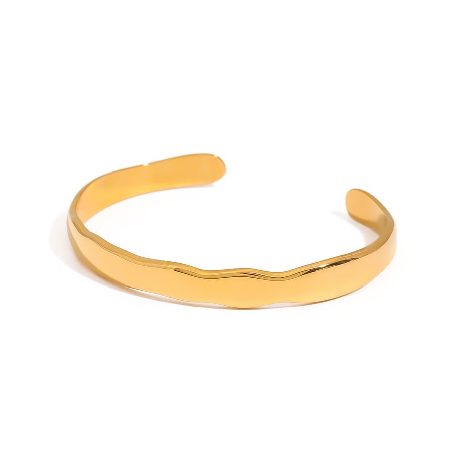 1 Piece Simple Solid Color Stainless Steel Women's Bangles Picture7