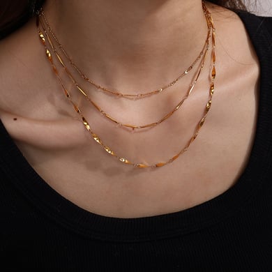 Daily Chain Gold Color Chain Necklaces h5 Picture4