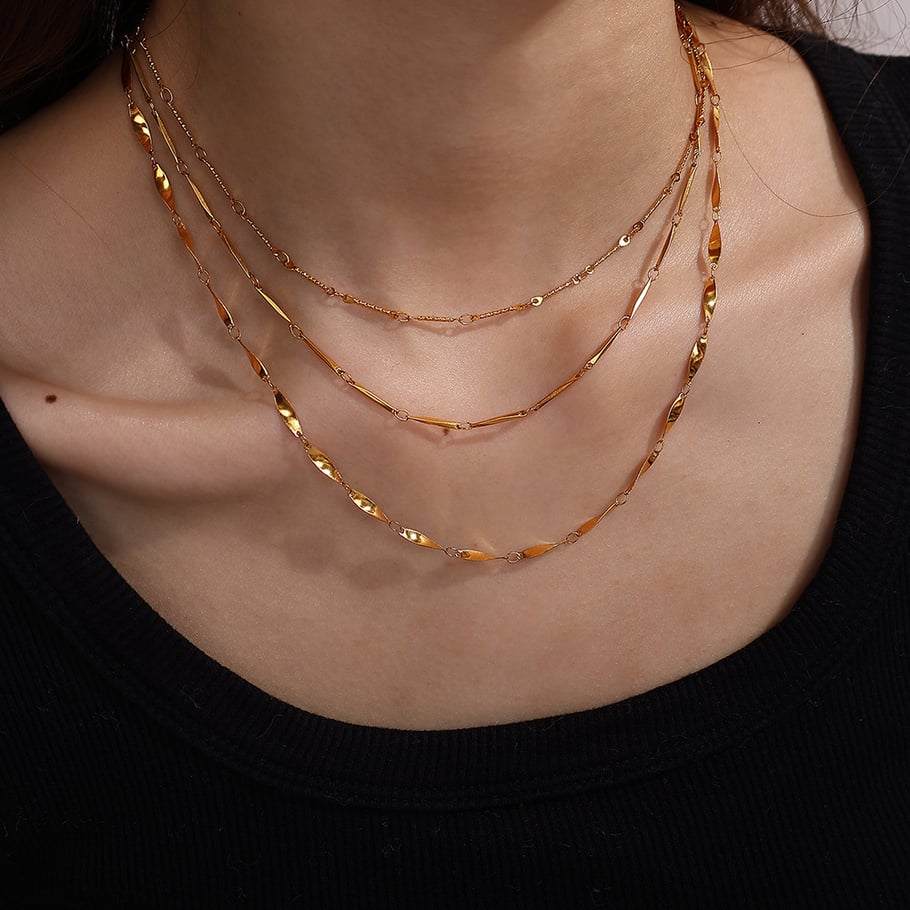 Daily Chain Gold Color Chain Necklaces Picture4