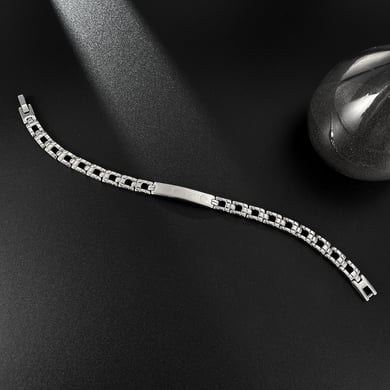 1 Stück Simple Series Punk Geometric Edelstahl Herrenarmbänder h5 Bild4