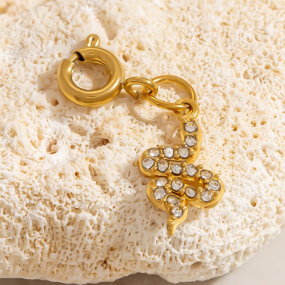 1 Stück Simple Series Simple Turtle Edelstahl Goldfarben Damenanhänger h5Bild7
