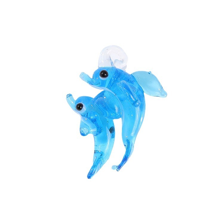 1 Piece Cute Dolphin Glass DIY Jewelry Beads Picture5