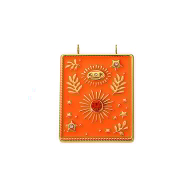 Eye Pattern Stainless Steel Gold  Color Pendants h5 Picture6