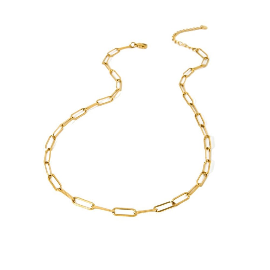 Simple and Stylish Square DIY Gold - colored Stainless Steel Links Picture5