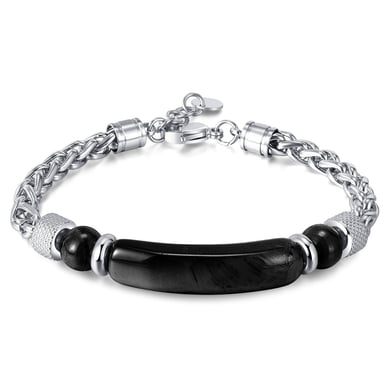 1 Piece Natural Stone Stainless Steel Men's Bracelets h5 