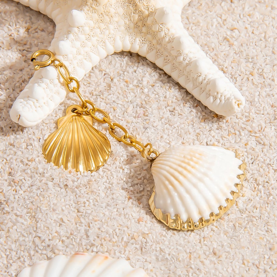 Oceanic Stainless Steel Gold Color Bikini Pendant h5Picture5
